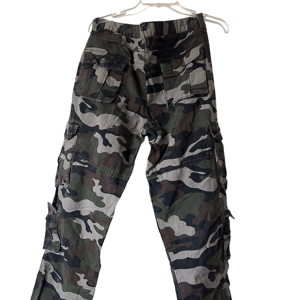 Men's Cargo Pants Cotton Work Trousers Tactical Combat Outdoor Pant US 36x30